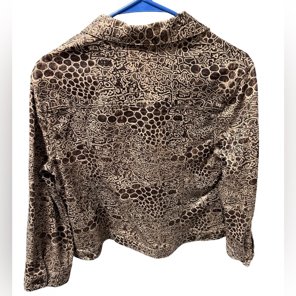 Ruby Rd. Women’s Size 12 Brown and Cream Patterned Jacket - Picture 2 of 3